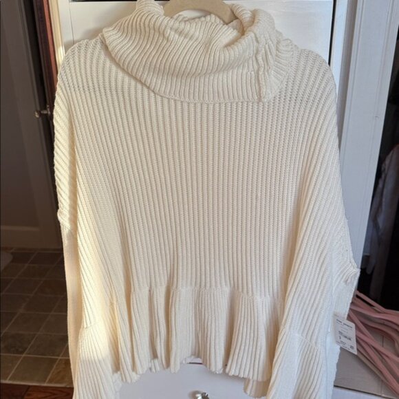 Free People Sweaters - Free People Ivory Turtleneck Sweater